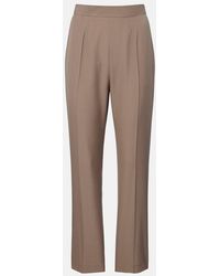 The Row - Eranza Wool Straight Pants - Lyst
