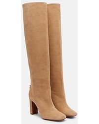 Dolce & Gabbana - Suede Over-The-Knee Boots - Lyst