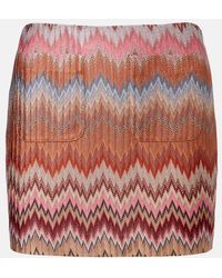 Missoni - Mini-Jupe Zig Zag En Lame - Lyst