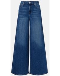 7 For All Mankind - Marie Wide-Leg Jeans - Lyst