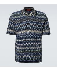 Missoni - Zigzag Cotton Polo Shirt - Lyst