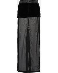 DIDU - Mesh Maxi Skirt - Lyst