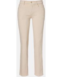 7 For All Mankind - Lotta Mid-Rise Wide-Leg Jeans - Lyst