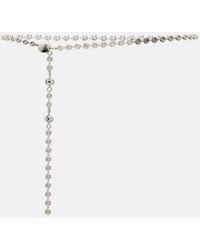 Loewe - Crystal-Embellished Chain Belt - Lyst