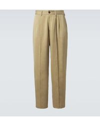 Giorgio Armani - Pleated Wide-Leg Pants - Lyst