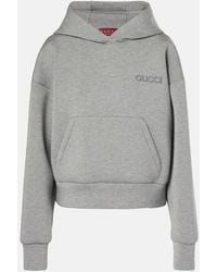 Gucci - Logo Jersey Hoodie - Lyst