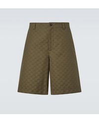 Gucci - Gg Cotton-Blend Bermuda Shorts - Lyst