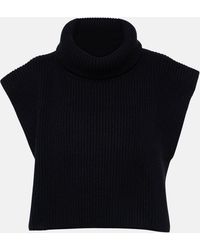 The Row - Emmit Ribbed-knit Cashmere Collar - Lyst