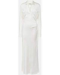 TOVE - Iana Gathered Jersey Maxi Dress - Lyst