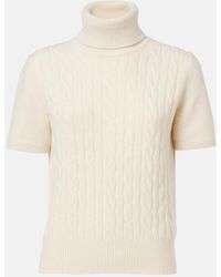 Loro Piana - Jersey De Cuello Alto Trenzado De Cachemir - Lyst