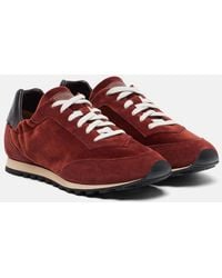 Le Monde Beryl - Slim Runner Suede-Trimmed Sneakers - Lyst