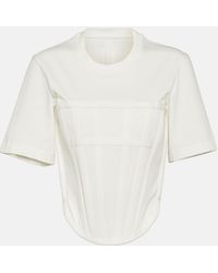 Dion Lee - Corset Cotton Jersey T-Shirt - Lyst