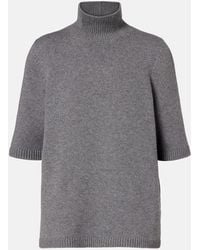 Alaïa - Knitted Cashmere-Blend Turtleneck Top - Lyst