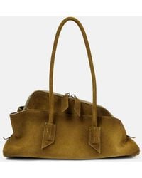 The Attico - La Passeggiata Small Suede Tote Bag - Lyst