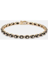 Sydney Evan - Tiny Carved Stone 14Kt Bracelet With Onyx And Diamonds - Lyst