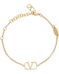 Valentino Vlogo Chain Bracelet - Metallic