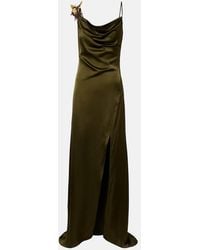 Blumarine - Applique Satin Gown - Lyst