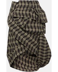 Dries Van Noten - Sispy Printed Cotton Wrap Skirt - Lyst