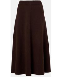 Jardin Des Orangers - Wool And Cashmere Midi Skirt - Lyst