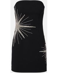 Rebecca Vallance - Minikleid Estella Mit Kristallen - Lyst