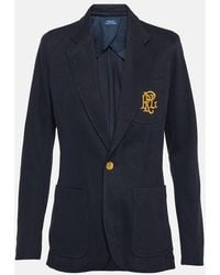 Polo Ralph Lauren - Cotton Long Sleeve Single Breasted Blazer - Lyst