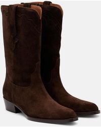 Paris Texas - Hilda 35 Suede Cowboy Boots - Lyst