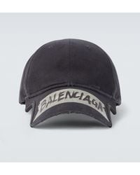 Balenciaga - Masking Tape Cotton Drill Baseball Cap - Lyst