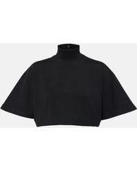 Alaïa - Cropped-Top Aus Baumwoll-Jersey - Lyst