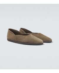 STÒFFA - Suede Slip-On Shoes - Lyst