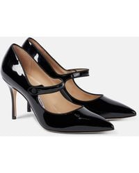 Manolo Blahnik - Campari 90 Patent Leather Pumps - Lyst