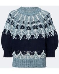 Altuzarra - Marty Fair Isle Cotton Sweater - Lyst