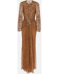 Jenny Packham - Anja Embellished Gown - Lyst