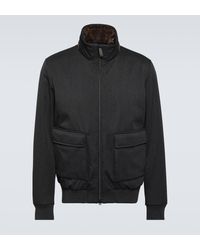 Herno - Wool Bomber Jacket - Lyst