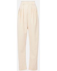 Lemaire - Wool-Blend Gabardine Tapered Pants - Lyst