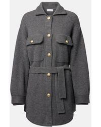 Brunello Cucinelli - Wool, Cashmere, And Silk Cardigan - Lyst