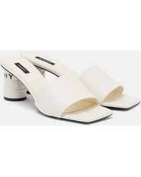 Givenchy - Pantoletten Tape Aus Leder - Lyst