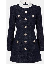 Self-Portrait - Boucle Minidress - Lyst