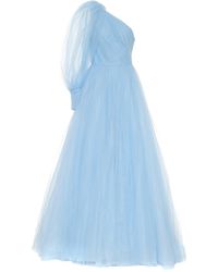 Monique Lhuillier Vestido de fiesta de tul - Azul