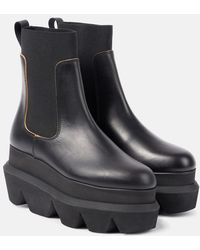 Sacai - Leather Chelsea Boots - Lyst