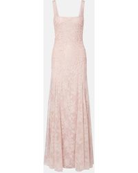 Costarellos - Elysia Embellished Lace Gown - Lyst
