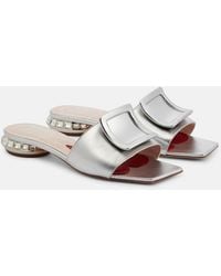 Roger Vivier - Mule 25 Embellished Sandals - Lyst