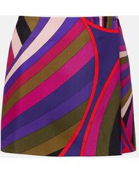 PUCCI - Iride Silk Wrap Skirt - Lyst