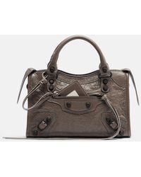 Balenciaga - Le City Mini Leather Top-Handle Bag - Lyst