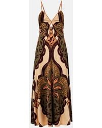Johanna Ortiz - Printed Jersey Midi Dress - Lyst