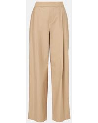 Vince - Cotton And Wool Wide-Leg Pants - Lyst