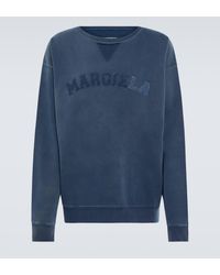 Maison Margiela - Logo Cotton Fleece Sweatshirt - Lyst
