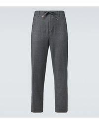 Canali - Wool Straight Pants - Lyst