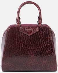 Givenchy - Tote Antigona Cube Mini Aus Lackleder - Lyst