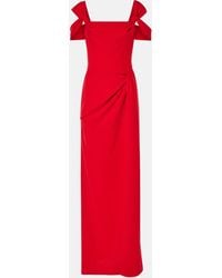 Carolina Herrera - Draped Off-Shoulder Gown - Lyst