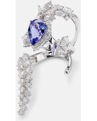 YEPREM - Reign Supreme 18Kt Ring With Diamonds And Tanzanite - Lyst